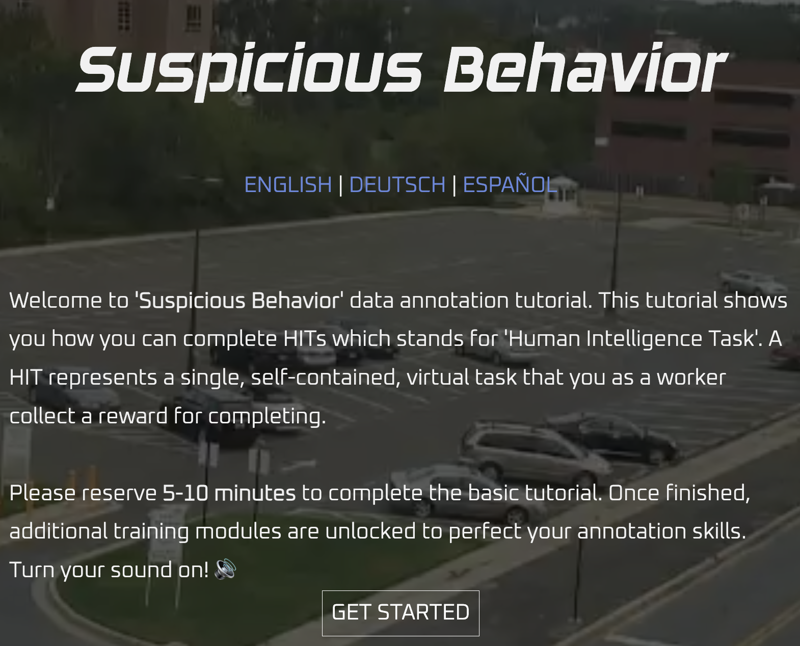 suspicious Une capture d'écran du jeu